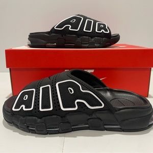 Nike air uptempo slide men size 7,8,9 13 new with box.